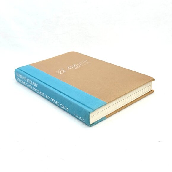 Signed "From The Ocean To The Sky" By Sir Edmund Hillary Hardcover Book 1st Ed. - Picture 10 of 13